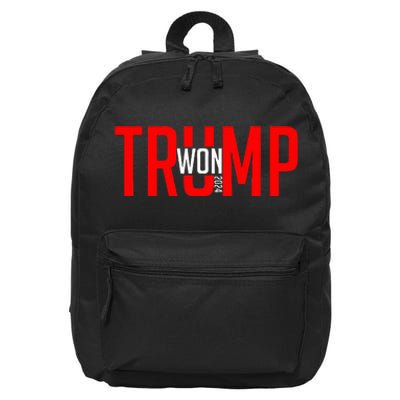 Donald Trump Won 2024 Election Inauguration 16 in Basic Backpack