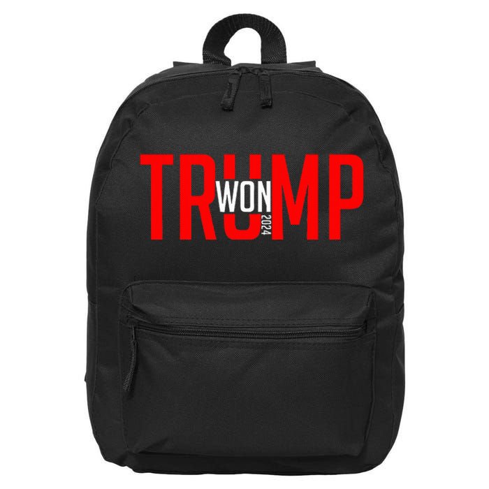 Donald Trump Won 2024 Election Inauguration 16 in Basic Backpack