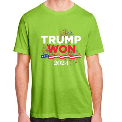 Donald Trump Won 2024 Election Inauguration Adult ChromaSoft Performance T-Shirt