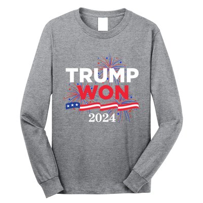 Donald Trump Won 2024 Election Inauguration Long Sleeve Shirt