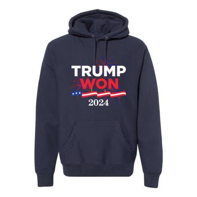 Donald Trump Won 2024 Election Inauguration Premium Hoodie