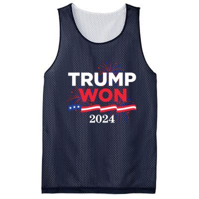 Donald Trump Won 2024 Election Inauguration Mesh Reversible Basketball Jersey Tank