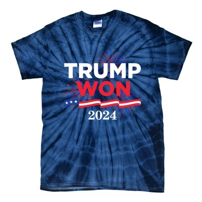 Donald Trump Won 2024 Election Inauguration Tie-Dye T-Shirt