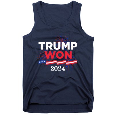 Donald Trump Won 2024 Election Inauguration Tank Top