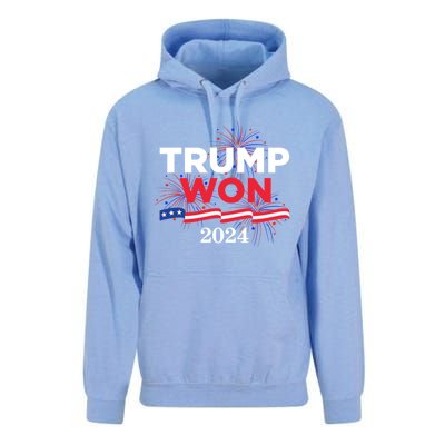 Donald Trump Won 2024 Election Inauguration Unisex Surf Hoodie