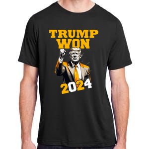 Donald Trump Won 2024 Election Inauguration Adult ChromaSoft Performance T-Shirt