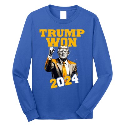 Donald Trump Won 2024 Election Inauguration Long Sleeve Shirt