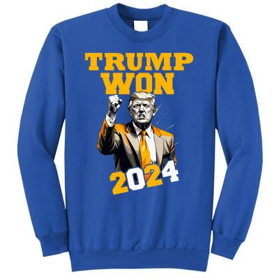 Donald Trump Won 2024 Election Inauguration Sweatshirt