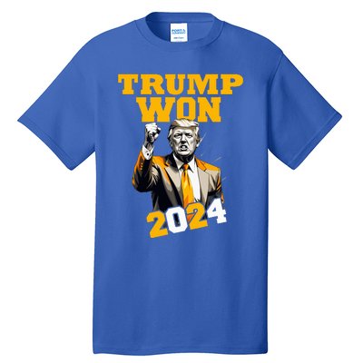 Donald Trump Won 2024 Election Inauguration Tall T-Shirt