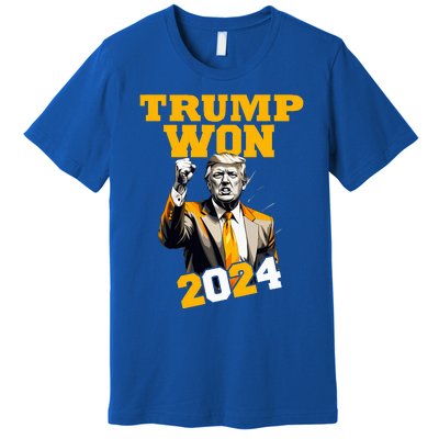 Donald Trump Won 2024 Election Inauguration Premium T-Shirt