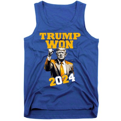 Donald Trump Won 2024 Election Inauguration Tank Top