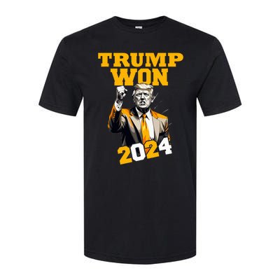 Donald Trump Won 2024 Election Inauguration Softstyle CVC T-Shirt