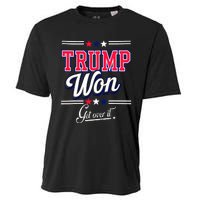 Donald Trump Won Get Over It 2024 Trump Won Election 2024 Cooling Performance Crew T-Shirt