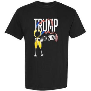 Donald Trump Won 2024 Election Inauguration Party Christmas Garment-Dyed Heavyweight T-Shirt