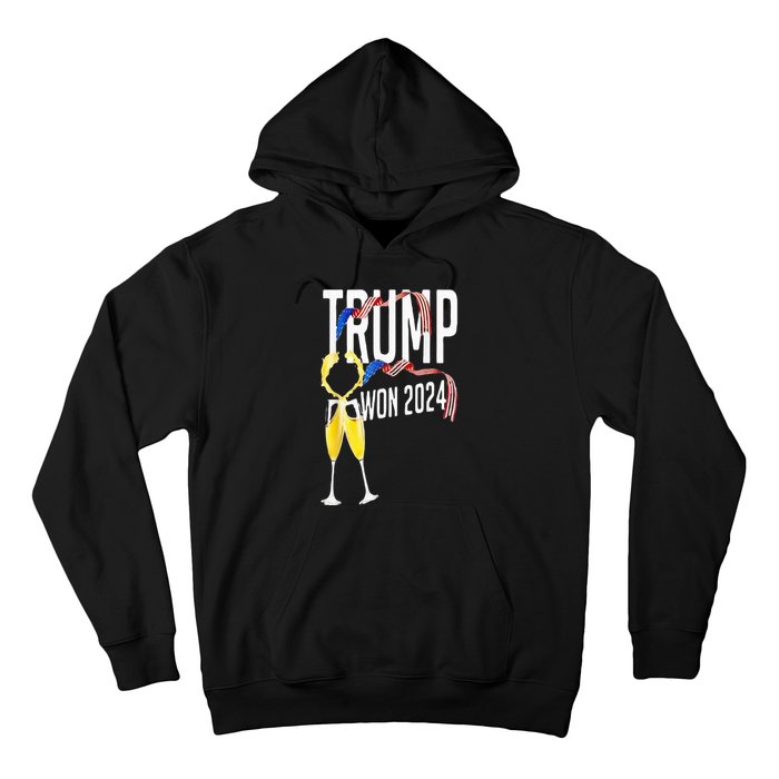 Donald Trump Won 2024 Election Inauguration Party Christmas Hoodie