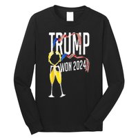 Donald Trump Won 2024 Election Inauguration Party Christmas Long Sleeve Shirt