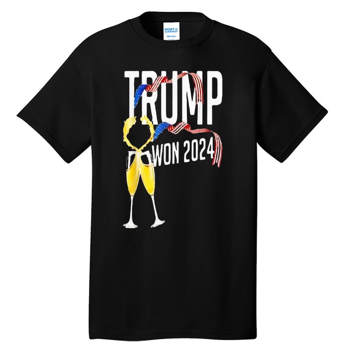 Donald Trump Won 2024 Election Inauguration Party Christmas Tall T-Shirt