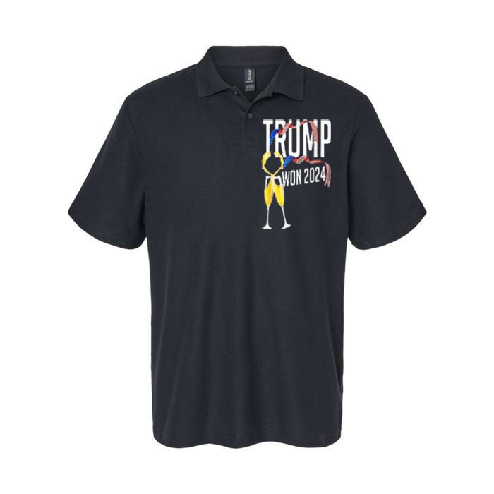 Donald Trump Won 2024 Election Inauguration Party Christmas Softstyle Adult Sport Polo