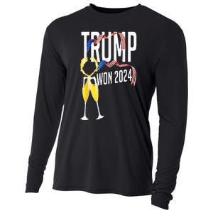 Donald Trump Won 2024 Election Inauguration Party Christmas Cooling Performance Long Sleeve Crew