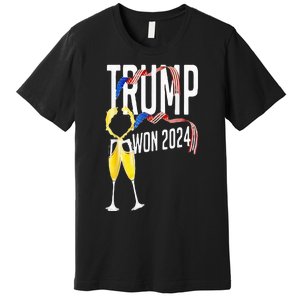 Donald Trump Won 2024 Election Inauguration Party Christmas Premium T-Shirt