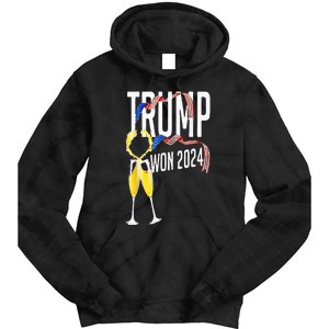 Donald Trump Won 2024 Election Inauguration Party Christmas Tie Dye Hoodie