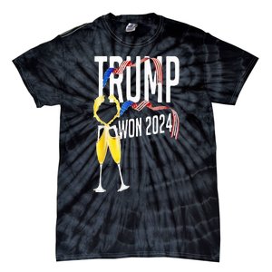 Donald Trump Won 2024 Election Inauguration Party Christmas Tie-Dye T-Shirt