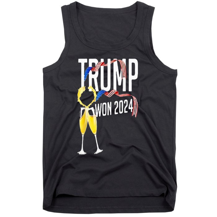 Donald Trump Won 2024 Election Inauguration Party Christmas Tank Top