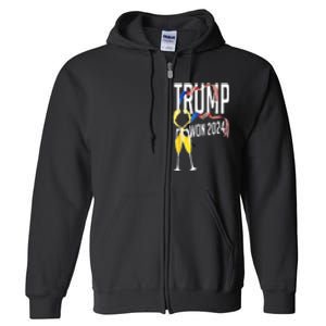 Donald Trump Won 2024 Election Inauguration Party Christmas Full Zip Hoodie