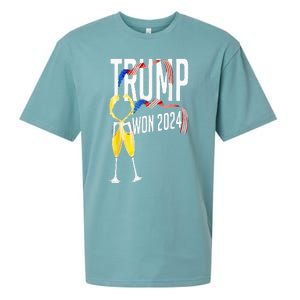 Donald Trump Won 2024 Election Inauguration Party Christmas Sueded Cloud Jersey T-Shirt