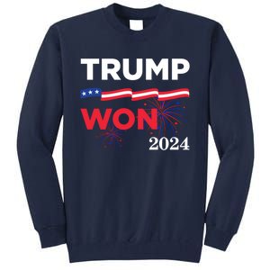 Donald Trump Won 2024 Election Inauguration Tall Sweatshirt