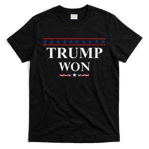 Donald Trump Won In The Election American Flag Trump 2024 T-Shirt