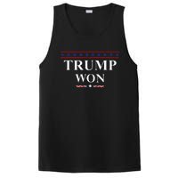 Donald Trump Won In The Election American Flag Trump 2024 PosiCharge Competitor Tank