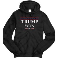 Donald Trump Won In The Election American Flag Trump 2024 Tie Dye Hoodie