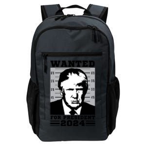 Donald Trump Wanted For President 2024 President Trump Mugshot Daily Commute Backpack