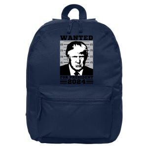 Donald Trump Wanted For President 2024 President Trump Mugshot 16 in Basic Backpack