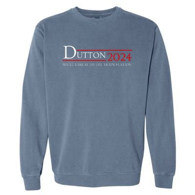 Dut Ton Wheeler 2024 We’ll Take It To The Train Station Garment-Dyed Sweatshirt