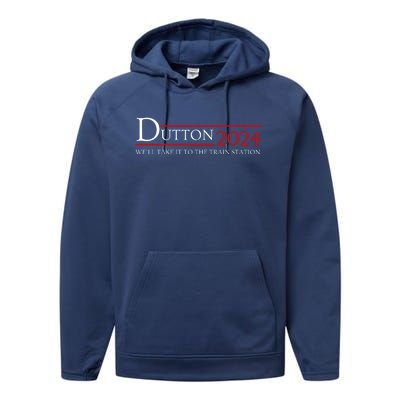 Dut Ton Wheeler 2024 We’ll Take It To The Train Station Performance Fleece Hoodie