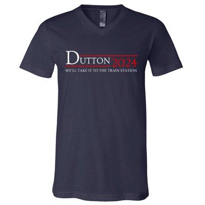 Dut Ton Wheeler 2024 We’ll Take It To The Train Station V-Neck T-Shirt