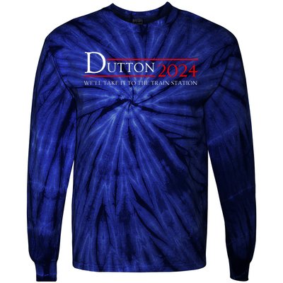 Dut Ton Wheeler 2024 We’ll Take It To The Train Station Tie-Dye Long Sleeve Shirt