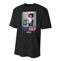 Donald Trump Works The Fry Station And Holds A Drivethru Youth Performance Sprint T-Shirt