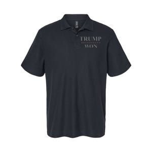 Donald Trump Won In The Election American Flag Trump 2024 Softstyle Adult Sport Polo