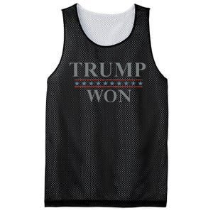 Donald Trump Won In The Election American Flag Trump 2024 Mesh Reversible Basketball Jersey Tank