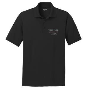 Donald Trump Won In The Election American Flag Trump 2024 PosiCharge RacerMesh Polo