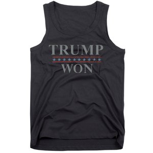 Donald Trump Won In The Election American Flag Trump 2024 Tank Top