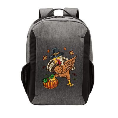 Dabbing Turkey With Pumpkin Thanksgiving Cute Gift Vector Backpack