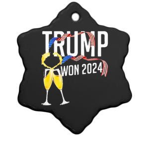 Donald Trump Won 2024 Election Inauguration Party Christmas Ceramic Star Ornament