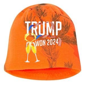 Donald Trump Won 2024 Election Inauguration Party Christmas Kati - Camo Knit Beanie