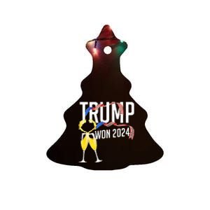 Donald Trump Won 2024 Election Inauguration Party Christmas Ceramic Tree Ornament