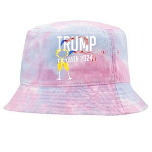 Donald Trump Won 2024 Election Inauguration Party Christmas Tie-Dyed Bucket Hat