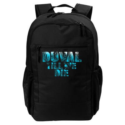 Duval Teal We Die Blue Beach Palm Florida Pride Daily Commute Backpack